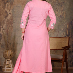 Pink Royal Embroidered Suit Set
