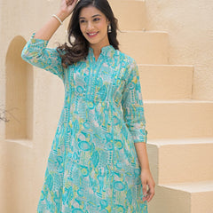 Printed V-Neck Co-Ord Set