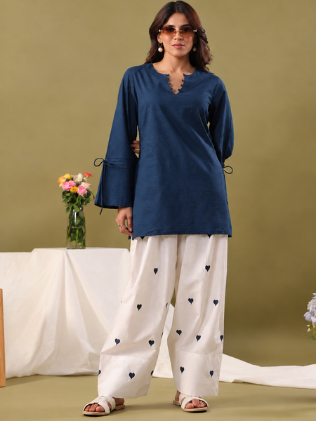 Women Regular Pure Cotton Kurti with Farshi Salwar