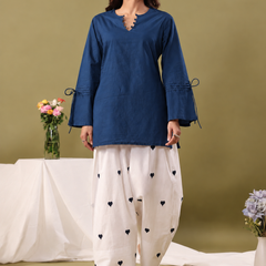 Women Regular Pure Cotton Kurti with Farshi Salwar
