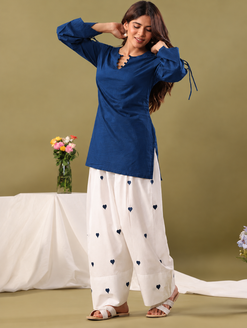 Women Regular Pure Cotton Kurti with Farshi Salwar