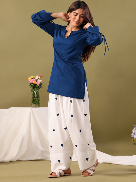 Women Regular Pure Cotton Kurti with Farshi Salwar