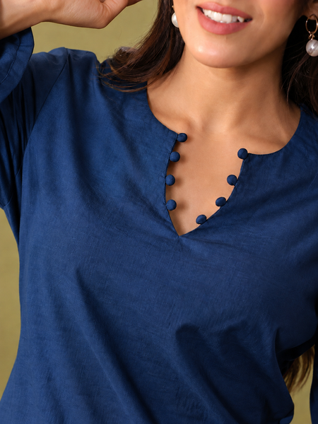 Women Regular Pure Cotton Kurti with Farshi Salwar