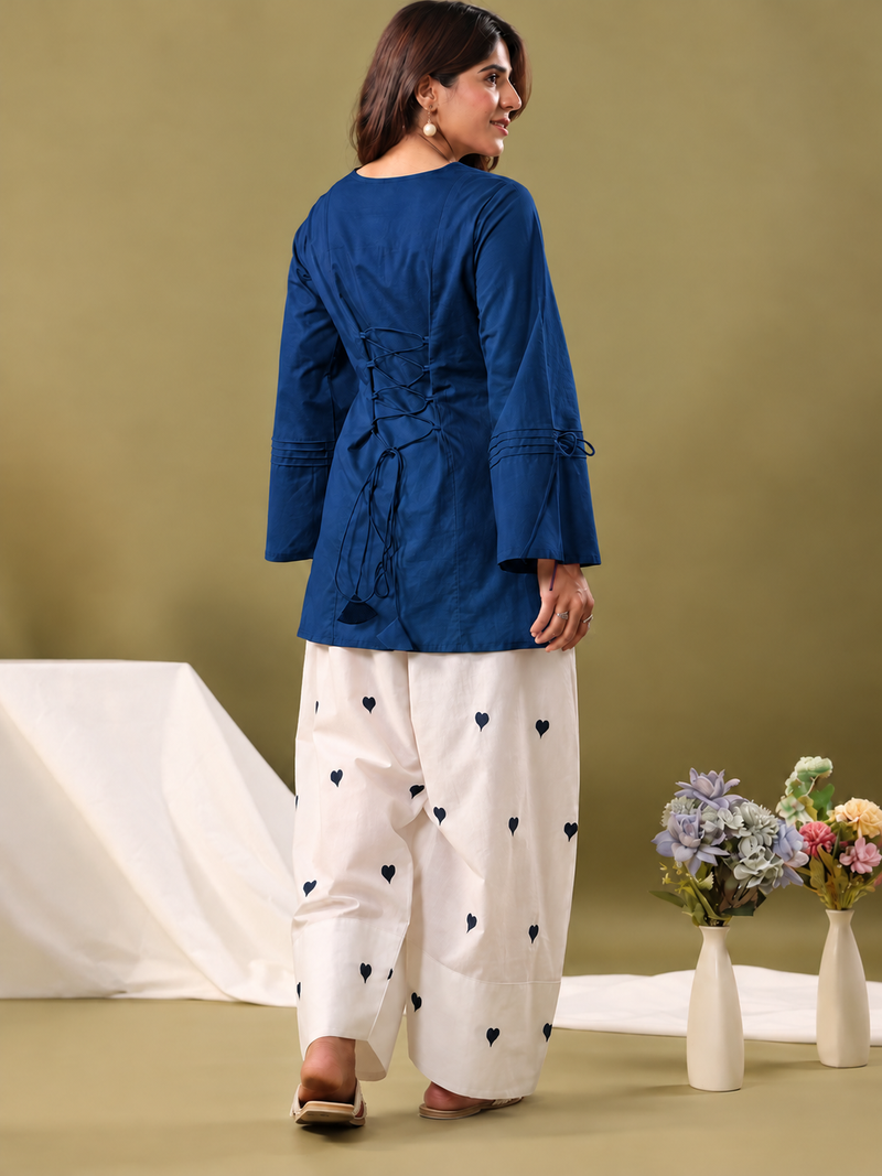 Women Regular Pure Cotton Kurti with Farshi Salwar