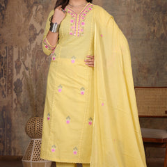 Yellow Grace Anarkali Suit Set