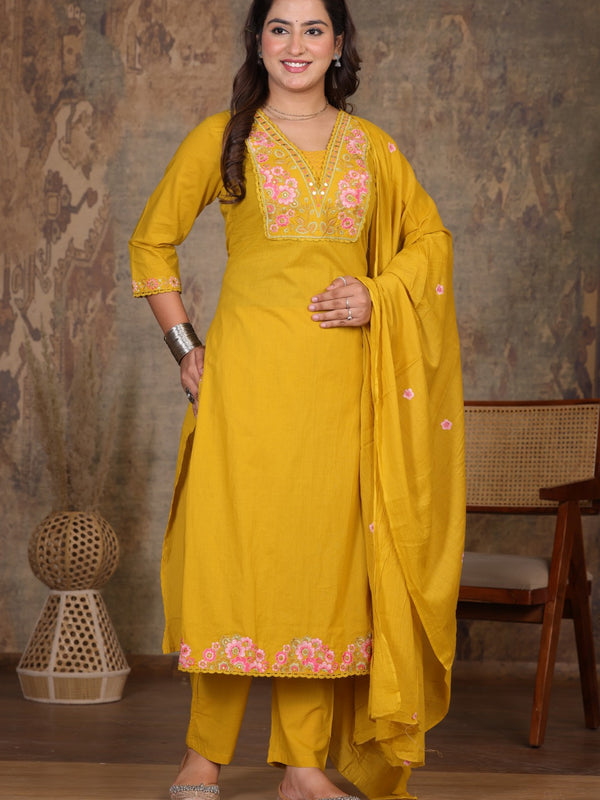 Yellow Elegance Ethnic Suit Set