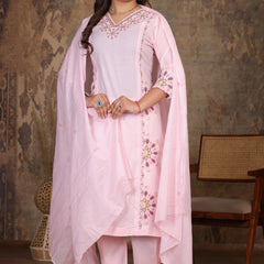 Light Pink Royal Embroiderd Suit Set