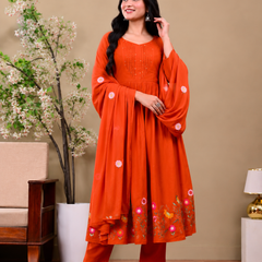 Sunset Bloom cotton Suit Set
