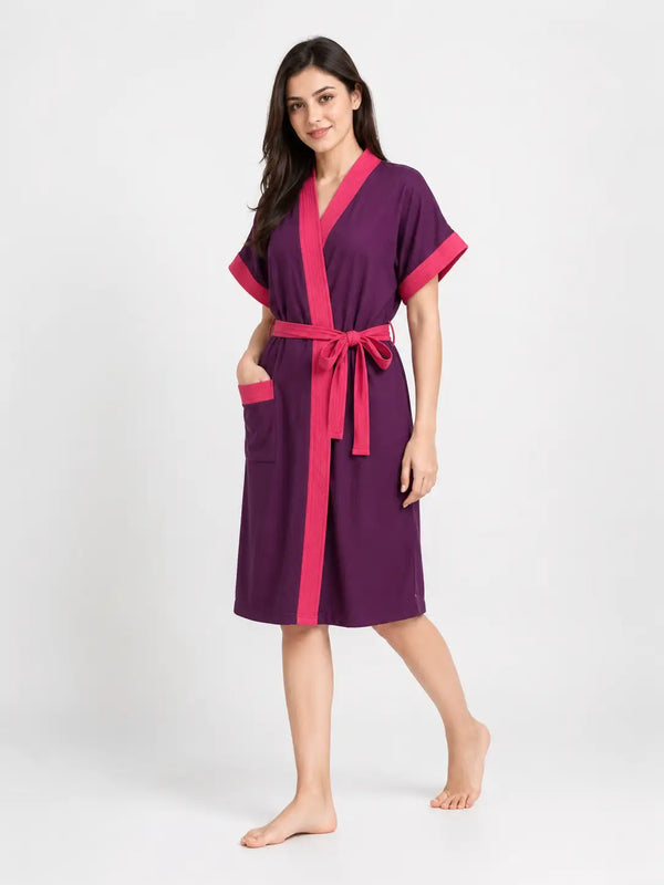 Purple Bathrobs