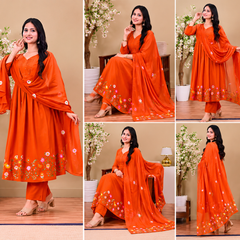 Sunset Bloom cotton Suit Set