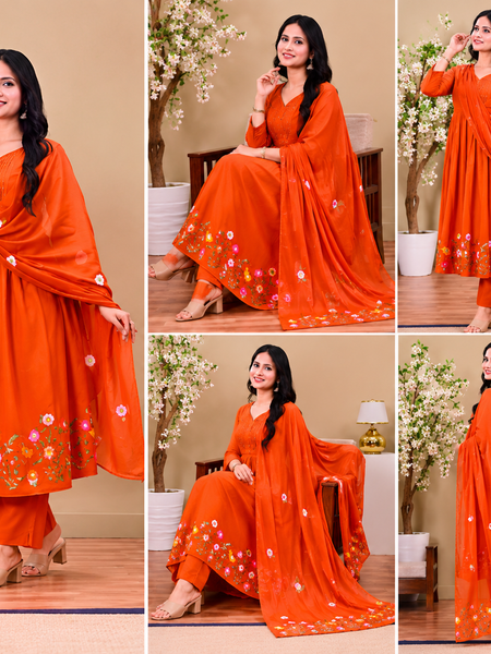 Sunset Bloom cotton Suit Set