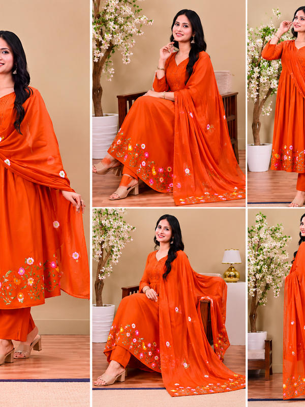 Sunset Bloom cotton Suit Set